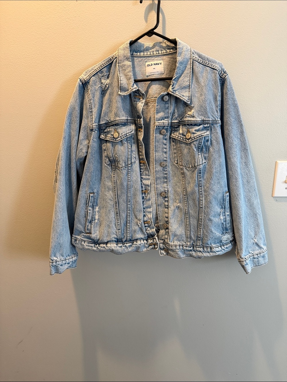 Old Navy Faded Light Blue Denim Jacket